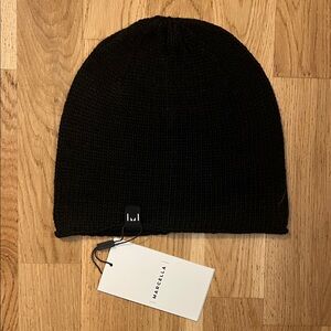 Marcella Black Knit beanie